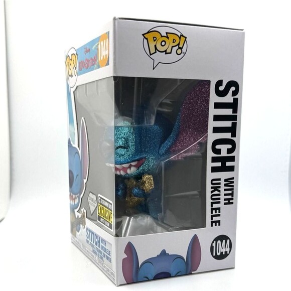 Funko Pop Stitch with Ukulele #1044 Diamond Collection Exclusive - Picture 2 of 4